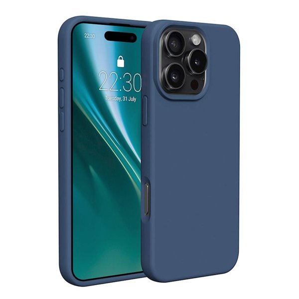 iPhone 16 Pro Deksel Silikon Blå