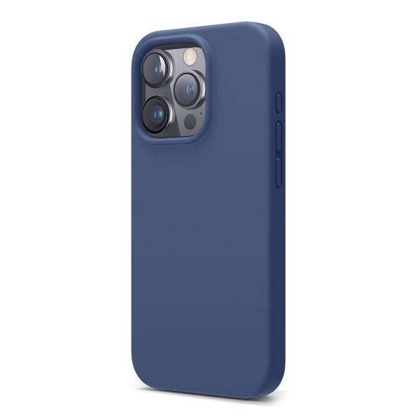 Rvelon iPhone 16 Pro Deksel Silikon Blå