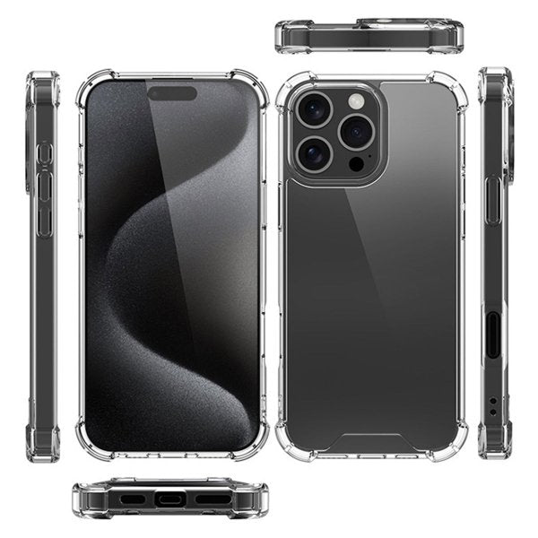 iPhone 16 Pro Deksel Støtsikker Transparent