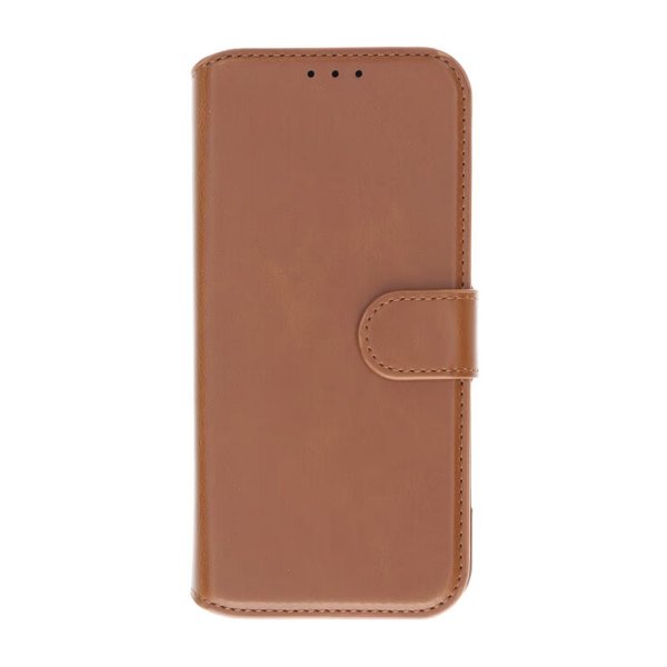 Rvelon iPhone 16 Pro Etui Detachable Wallet Case Brun