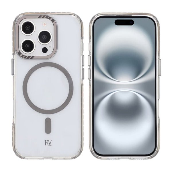 Rvelon iPhone 16 Pro Deksel TPU MagSafe Grå