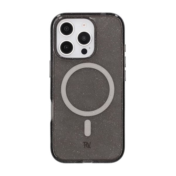 Rvelon iPhone 16 Pro Deksel Glitter MagSafe Svart
