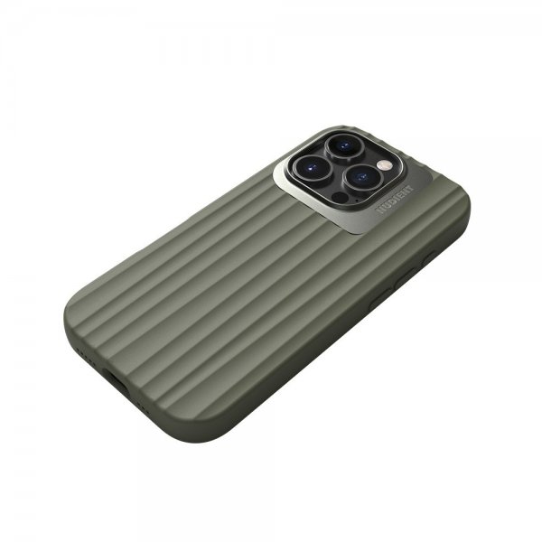 Nudient iPhone 16 Pro Deksel Bold MagSafe Olive Green
