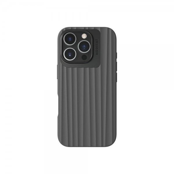 Nudient iPhone 16 Pro Deksel Bold MagSafe Storm Black