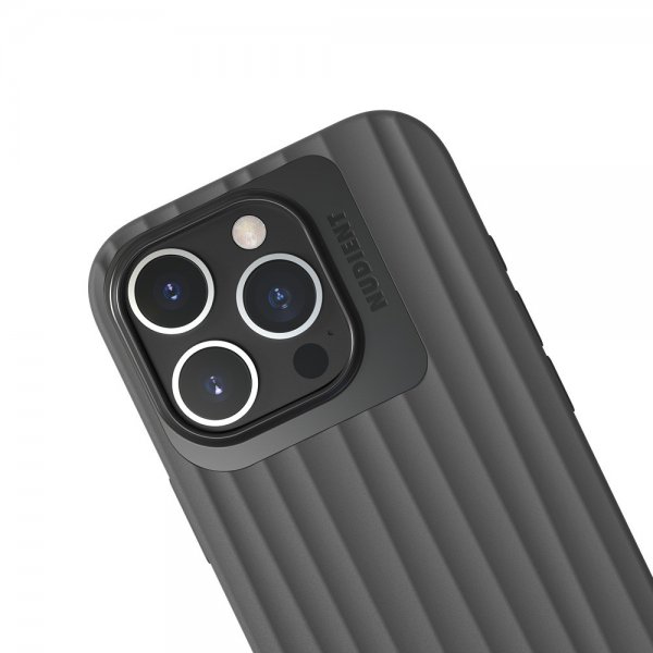 Nudient iPhone 16 Pro Deksel Bold MagSafe Storm Black