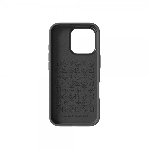 Nudient iPhone 16 Pro Deksel Bold MagSafe Storm Black