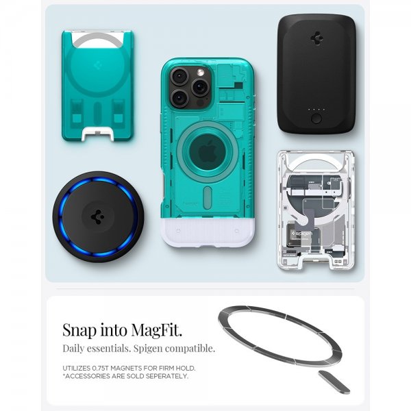 Spigen iPhone 16 Pro Deksel Classic C1 MagFit Bondi Blue