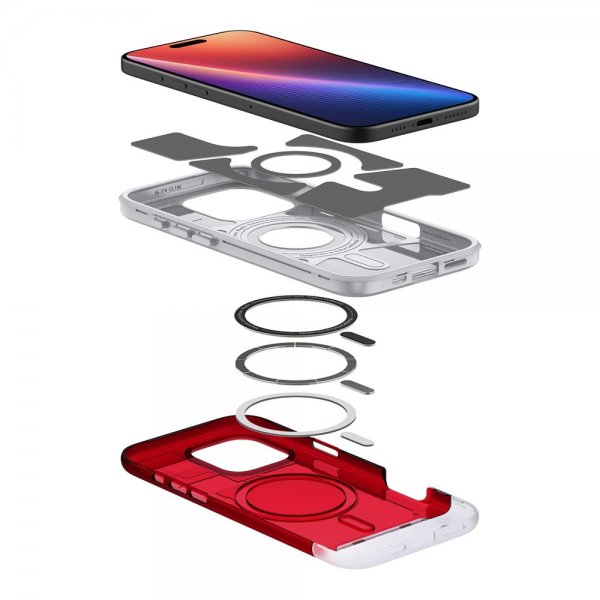 Spigen iPhone 16 Pro Deksel Classic C1 MagFit Ruby