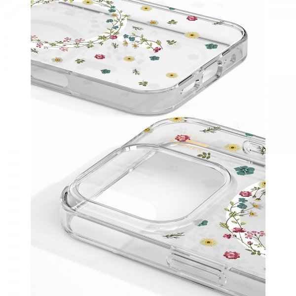 Ideal of Sweden iPhone 16 Pro Deksel Clear Case MagSafe Petite Floral