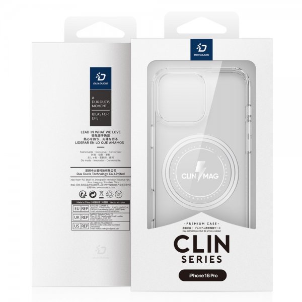 Dux Ducis iPhone 16 Pro Deksel Clin Series MagSafe Transparent