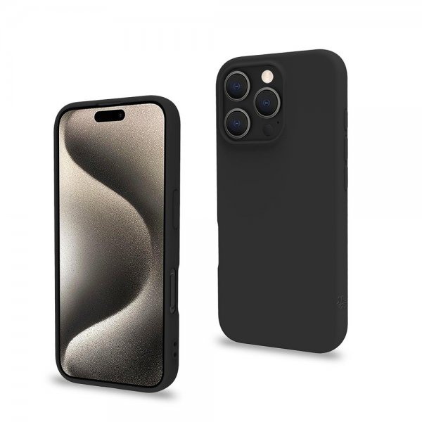 Celly iPhone 16 Pro Deksel CROMO Svart