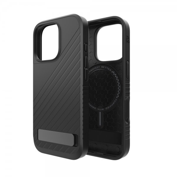Zagg iPhone 16 Pro Deksel Denali Snap Kickstand Svart