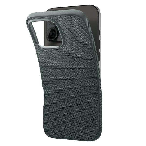 Spigen iPhone 16 Pro Deksel Liquid Air Abyss Green