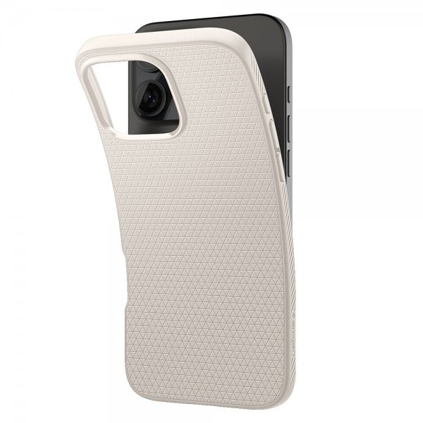 Spigen iPhone 16 Pro Deksel Liquid Air Natural Titanium