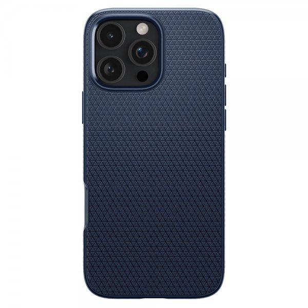 Spigen iPhone 16 Pro Deksel Liquid Air Navy Blue
