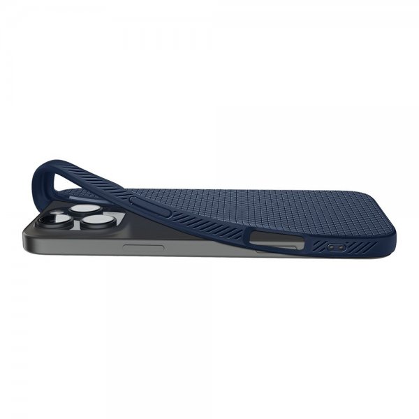 Spigen iPhone 16 Pro Deksel Liquid Air Navy Blue