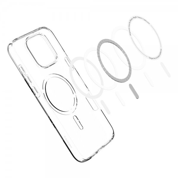 Spigen iPhone 16 Pro Deksel Liquid Crystal MagFit Crystal Clear