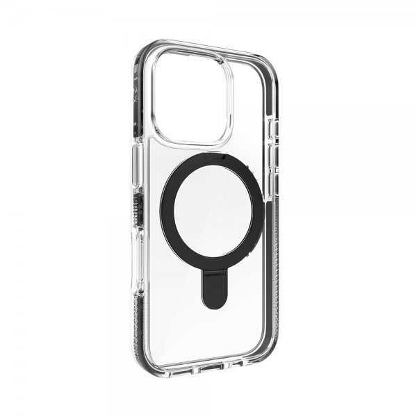 Zagg iPhone 16 Pro Deksel Santa Cruz Snap Ring Stand Svart