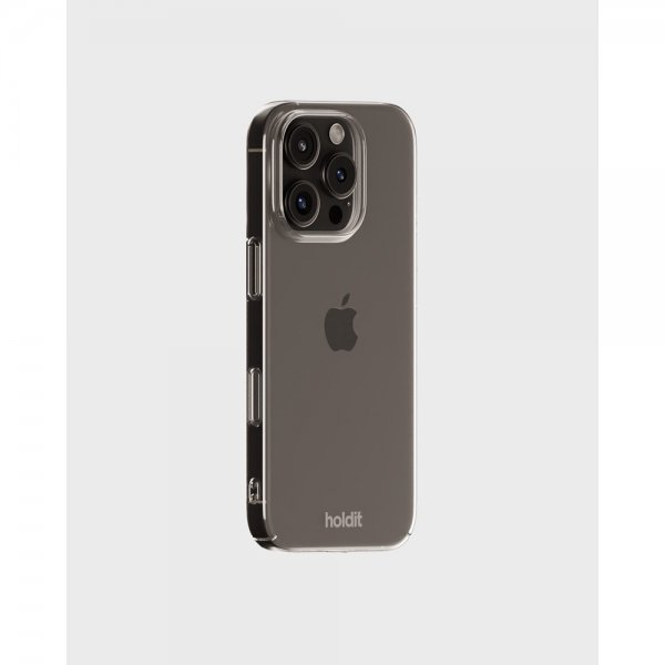 holdit iPhone 16 Pro Deksel Slim Case Transparent