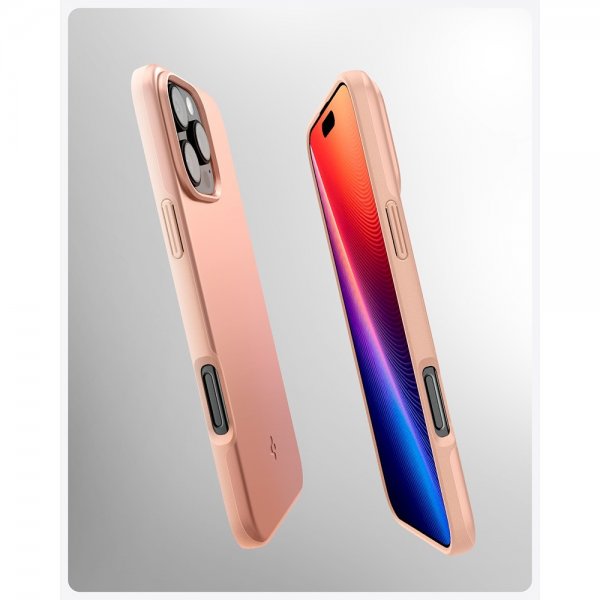 Spigen iPhone 16 Pro Deksel Thin Fit MagFit Rose Titanium
