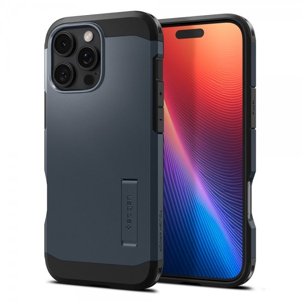 Spigen iPhone 16 Pro Deksel Tough Armor MagFit Metal Slate