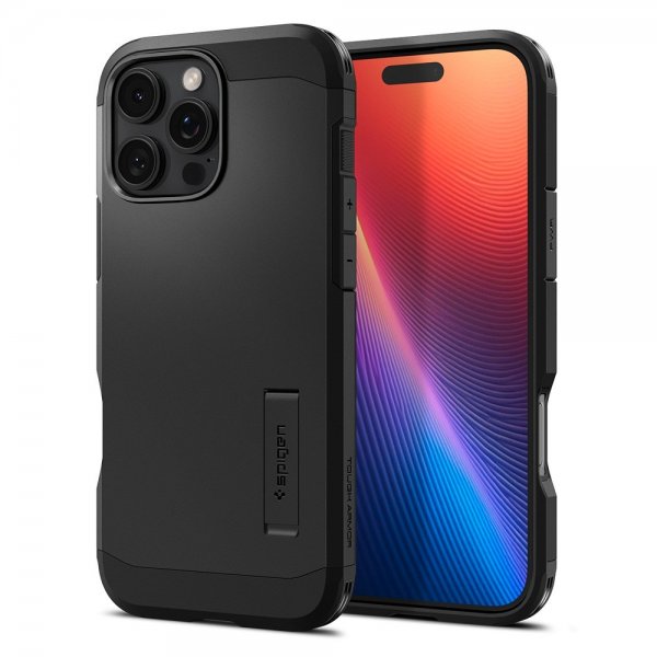 Spigen iPhone 16 Pro Deksel Tough Armor MagFit Svart