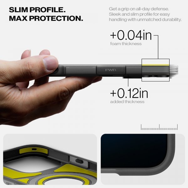 Spigen iPhone 16 Pro Deksel Tough Armor T MagFit Frost Black