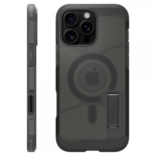 Spigen iPhone 16 Pro Deksel Tough Armor T MagFit Frost Black