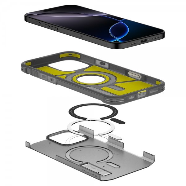 Spigen iPhone 16 Pro Deksel Tough Armor T MagFit Frost Black