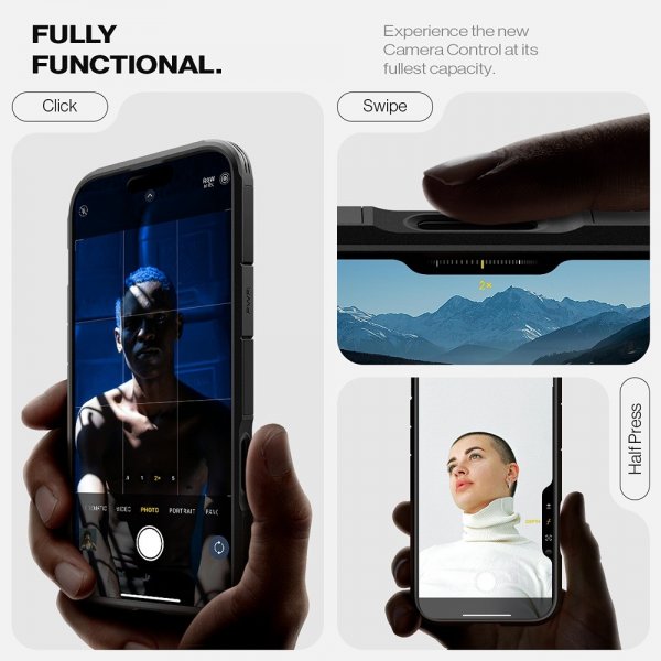 Spigen iPhone 16 Pro Deksel Tough Armor T MagFit Svart