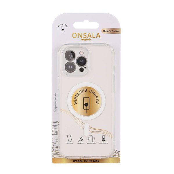 Onsala iPhone 16 Pro Deksel TPU MagSeries Klar
