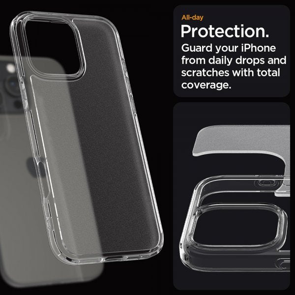 Spigen iPhone 16 Pro Deksel Ultra Hybrid Frost Clear