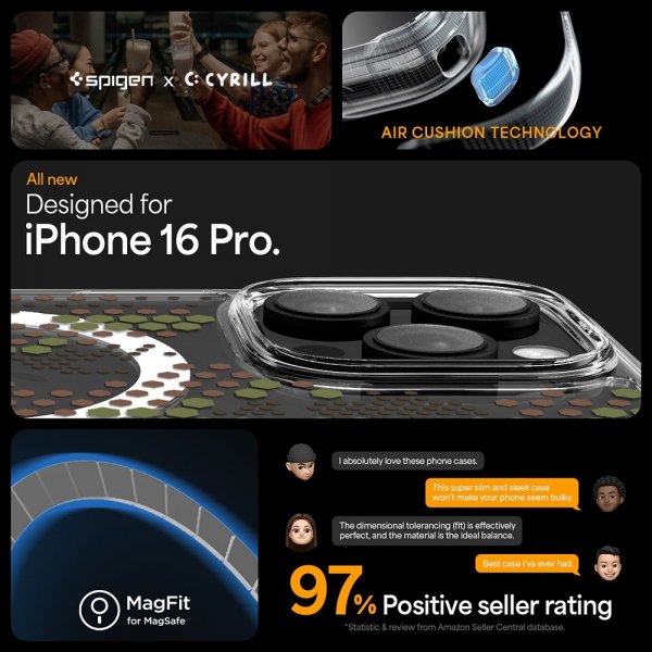 Spigen iPhone 16 Pro Deksel Ultra Hybrid MagFit Digital Camo