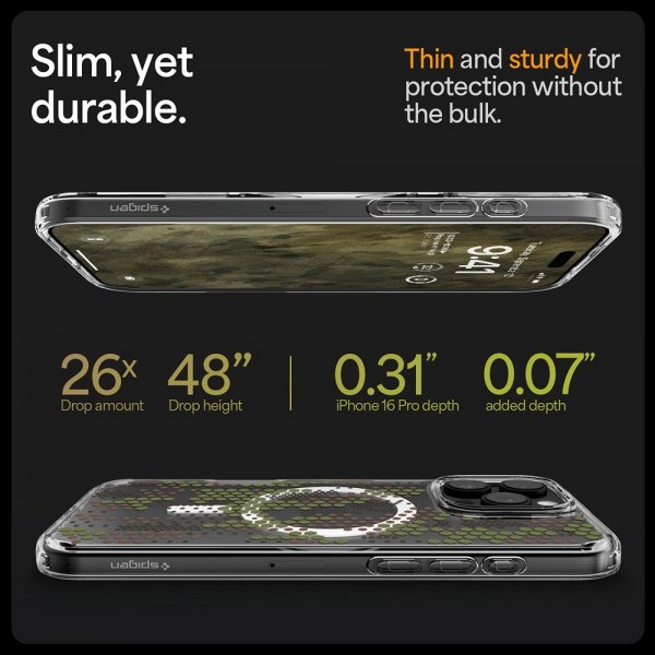 Spigen iPhone 16 Pro Deksel Ultra Hybrid MagFit Digital Camo