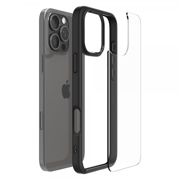 Spigen iPhone 16 Pro Deksel Ultra Hybrid Matte Svart
