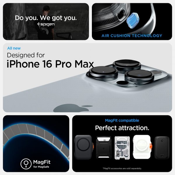 Spigen iPhone 16 Pro Deksel Ultra Hybrid Neo One MagFit