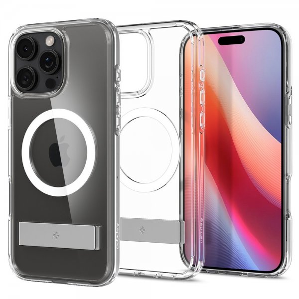 Spigen iPhone 16 Pro Deksel Ultra Hybrid S MagFit Crystal Clear