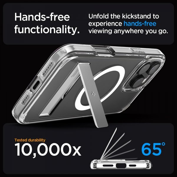 Spigen iPhone 16 Pro Deksel Ultra Hybrid S MagFit Crystal Clear