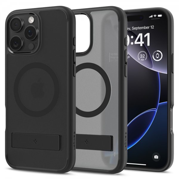 Spigen iPhone 16 Pro Deksel Ultra Hybrid S MagFit Frost Black