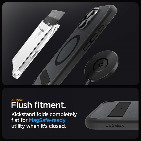 Spigen iPhone 16 Pro Deksel Ultra Hybrid S MagFit Frost Black