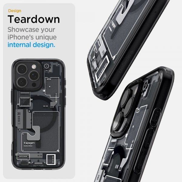 Spigen iPhone 16 Pro Deksel Ultra Hybrid Zero One MagFit Svart