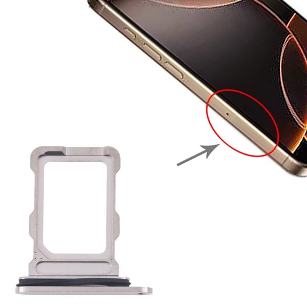 iPhone 16 Pro/16 Pro Max SIM-kortholder - Titan