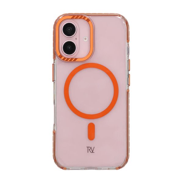 Rvelon iPhone 16 Deksel TPU MagSafe Oransje