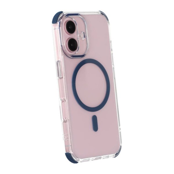 Rvelon iPhone 16 Deksel TPU MagSafe Blå