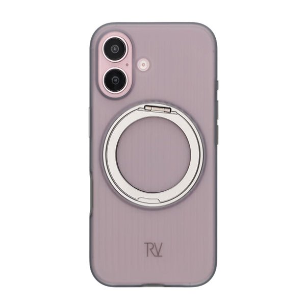Rvelon iPhone 16 Deksel Roterbart Stativ Grå
