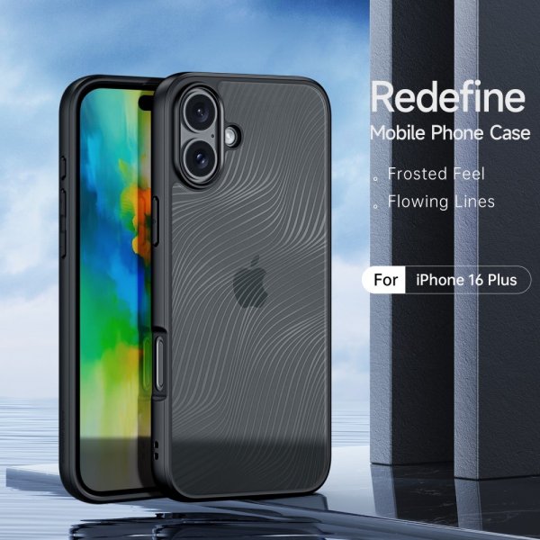 Dux Ducis iPhone 16 Deksel Aimo Series Svart