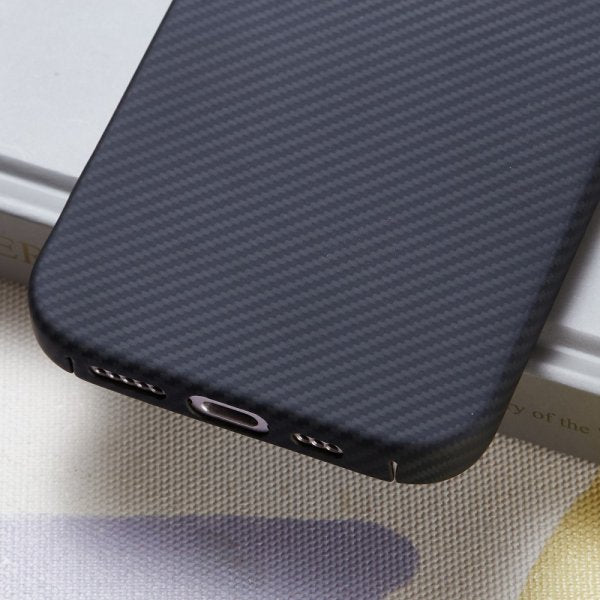 iPhone 16 Deksel Aramidfiber MagSafe Svart
