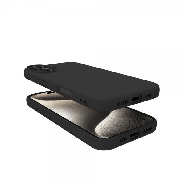 Celly iPhone 16 Deksel CROMO Svart