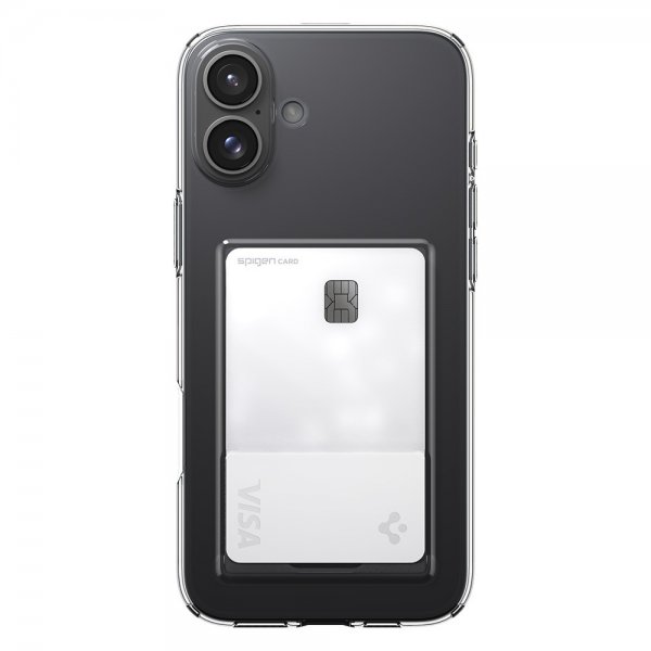 Spigen iPhone 16 Deksel Crystal Slot Crystal Clear