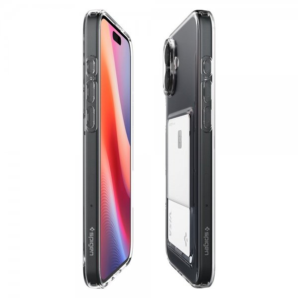 Spigen iPhone 16 Deksel Crystal Slot Crystal Clear